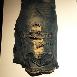Wash dry and fold mens distressed jeans